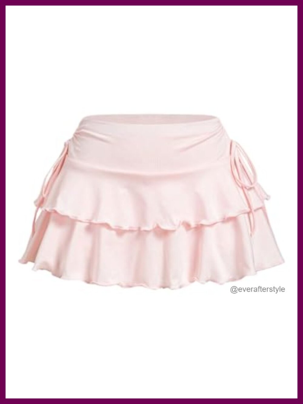 SOLY HUX Womens Ruffle Mini Skirt High Waist Tiered Lettuce Trim Y2K